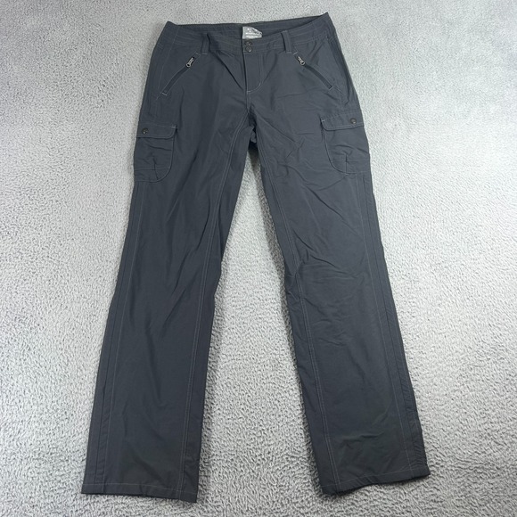 Kuhl Pants - Kuhl Pants Womens 10 Gray Cargo Outdoor Camping Hiking Travel Nylon Gorpcore
